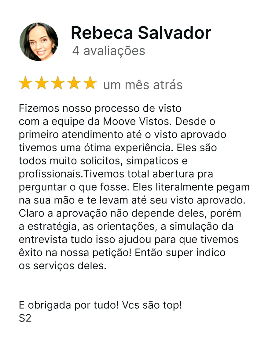 avaliações